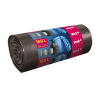 YORK Sacs Poubelle Ultra Résistants 160 L, Lot de 10, Noir