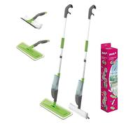 York Kit de Nettoyage de Sol et de vitres - Balai serpillère 4 en 1 - Fonction pulvérisateur - Réservoir 500 ML - Manche télescopique de 110 cm - Balai Vaporisateur Spray&Collect