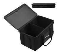 Yorkenbe Camping Organiseur, 45L Coffre de Voiture Organisateur, 1680D Sac de Camping avec Couvercle Zippé, Etanche, Forte Capacité de Charge, avec Compartiments, pour Camping-Car et Randonnée