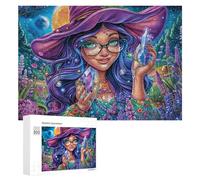 Yorkie dans la forêt de Fleurs avec des Papillons Puzzle 300 Pièces pour Couples Jeu Coopératif Communication Et Logique Cadeau pour Couple 300 PCS