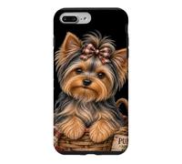 Yorkie Feuilles d'automne Patchs de citrouilles et Automnes Coque pour iPhone 7 Plus/8 Plus