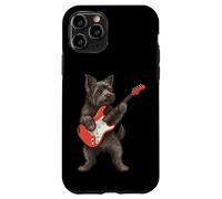 Yorkie Rock Funny Dog Jouant de la Guitare Rocker Style Cadeaux Coque pour iPhone 11 Pro