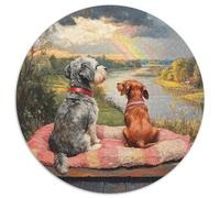 Yorkshire ah Puzzle De 1000 Pièces pour Les animauxs Haustiers Cute Décompression Progressive DécoRatteion Murale 1000pcs (67.5x67.5cm)