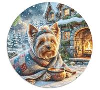 Yorkshire ah Puzzle De 1000 Pièces pour Les animauxs Haustiers Cute Filles Bricolage Ludique Classiques Encastrement Parfait Qualité Premium Activité Kunstistique 1000pcs (67.5x67.5cm)