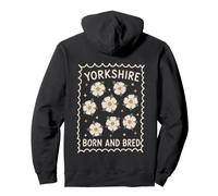 Yorkshire Born and Bred Roses Blanches Sweat à Capuche