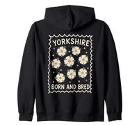 Yorkshire Born and Bred Roses Blanches Sweat à Capuche