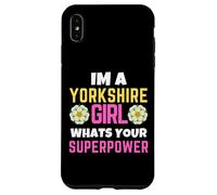 Yorkshire Girl Whats Your Superpower Drapeau Rose Coque pour iPhone XS Max