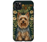 Yorkshire Silkie Terrier à Motif Floral William Morris Coque pour iPhone 11 Pro Max