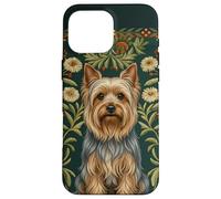 Yorkshire Silkie Terrier à Motif Floral William Morris Coque pour iPhone 16 Pro Max