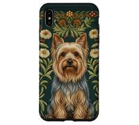 Yorkshire Silkie Terrier à Motif Floral William Morris Coque pour iPhone XS Max