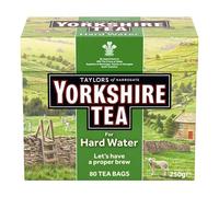 Yorkshire Tea Pour l'Eau Dure - Thé Anglais Noir, Fort et Rafraîchissant pour les Zones où l'Eau est Dure - Approvisionnement Responsable - 80 Sachets
