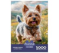 Yorkshire Terrier 1000 Pièces Cute Chien Puzzle pour Adultes Jeu Éducatif Défi Cadeau Unique Adultes Et Adolescents Dès 14 Ans 38x26cm/1000pcs