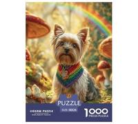 Yorkshire Terrier 1000 Pièces Cute Chien Puzzle pour Adultes Jeu Éducatif Défi Cadeau Unique Adultes Et Adolescents Dès 14 Ans 38x26cm/1000pcs