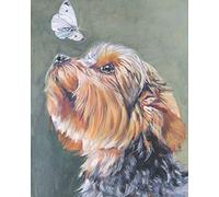Yorkshire Terrier and Butterfly,Adult Jigsaw Puzzle 1000 Pieces,Educational Games, Brain Challenges, Jigsaw Puzzles for Adults and Kids,38x52cm