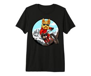 Yorkshire Terrier Biker VTT Terrier T-Shirt Haut de Gamme