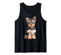 Yorkshire Terrier Chiot Croquis Dessin Art Amoureux des Chiens Débardeur