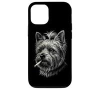 Yorkshire Terrier Cigarette Vintage Yorkshire Blague Meme Coque pour iPhone 12/12 Pro
