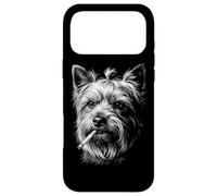 Yorkshire Terrier Cigarette Vintage Yorkshire Blague Meme Coque pour iPhone 17 Pro Max