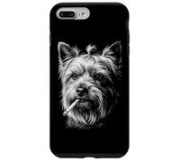 Yorkshire Terrier Cigarette Vintage Yorkshire Blague Meme Coque pour iPhone 7 Plus/8 Plus