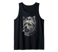 Yorkshire Terrier Cigarette Vintage Yorkshire Blague Meme Débardeur