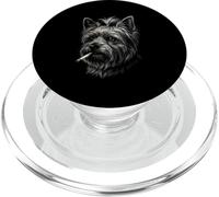 Yorkshire Terrier Cigarette Vintage Yorkshire Blague Meme PopSockets PopGrip pour MagSafe