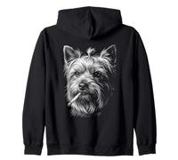 Yorkshire Terrier Cigarette Vintage Yorkshire Blague Meme Sweat à Capuche