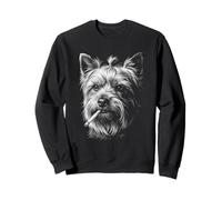 Yorkshire Terrier Cigarette Vintage Yorkshire Blague Meme Sweatshirt