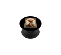 Yorkshire Terrier Coquette chrétienne Motif Floral de Pâques PopSockets PopGrip Adhésif