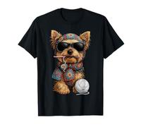 Yorkshire Terrier Dog Yorkshire Granny Fil à Crochet carré T-Shirt