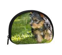 Yorkshire Terrier, Herbe Verte, Chiens Mignons, Petite Trousse de Rangement pour Serviettes hygiéniques, Porte-Monnaie pour cosmétiques et Femmes