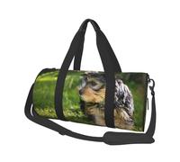 Yorkshire Terrier Herbe Verte Yorkie Chiens Mignons, Sac de Voyage de Grande capacité, Sac à Main Rond, Sac de Voyage de Sport, fourre-Tout, Sac de Fitness