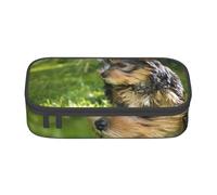 Yorkshire Terrier Herbe Verte Yorkie Chiens Mignons, Trousse à Crayons, Trousse à Crayons, Trousse à Crayons de Grande capacité, Trousse à cosmétiques