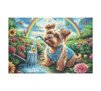Yorkshire Terrier Jardinier Puzzles 1000 Pièces pour Adultes Educa Challenge Relaxant Activité De Famille Divertissement Créatif Décoration Moderne 1000 PCS