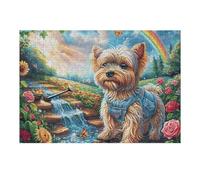 Yorkshire Terrier Jardinier Puzzles 300 Pièces pour Adultes Educa Moderne Décoration Intérieure Relaxant Famille Jeu De Réflexion Cadeau De Fête 300 PCS