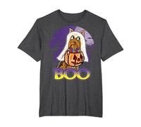 Yorkshire Terrier Joyeux Halloween Costume fantôme T-Shirt, Homme Grandes Tailles, Chiné Foncé, 2X Tall