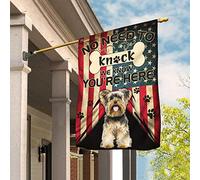 Yorkshire Terrier. On Sait Que Vous Êtes Là. Drapeau De Jardin Double Face Jardin Signe Coupe-Vent Et Étancheune Drapeaux De Vacances Décoration Pour Maison Extérieure Patio S