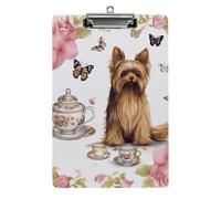 Yorkshire Terrier Porte-bloc coloré en acrylique robuste pour enseignant, travailleur social, femme