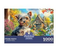 Yorkshire Terrier Puzzle Adulte 1000 Pièces De Qualité Supérieure : Le Vrai Challenge des Puzzles - Le Cadeau Qui Marque Adultes & Jeunes (14+) 38x26cm/1000pcs