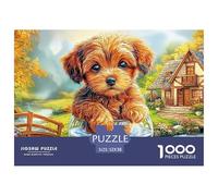 Yorkshire Terrier Puzzle pour Adultes - 1000 Pièces L'Excellence dans L'Éducatif Et Le Challenge - pour Homme, Femme, Adultes Et Ados À Partir De 14 Ans 52x38cm/1000pcs