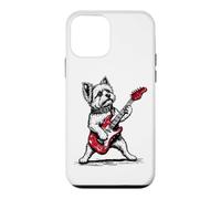 Yorkshire Terrier Rock Style Funny Dog Jouant de la Guitare Rocker Coque pour iPhone 12 Mini