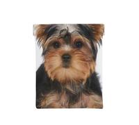 Yorkshire Terrier se Trouve sur Blanc, Sac de Rangement pour Femmes, Portefeuille supérieur à Presser, Petit Porte-Monnaie, Pochette de Changement