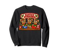 Yorkshire Terrier Yorkie Santa's Workshop Toys North Pole Sweatshirt