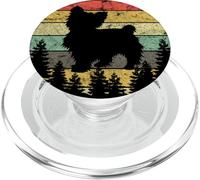 Yorkshire Terrier Yorkshire Chien Coucher de Soleil Vintage Rétro Yorkshire PopSockets PopGrip pour MagSafe