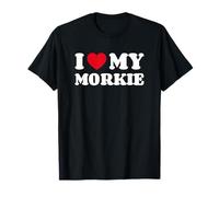 Yorkteses Morkies Yorktese I Love My Morkie Chien Coeur T-Shirt