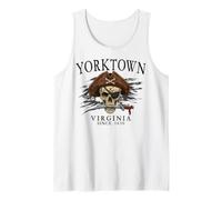 Yorktown Virginia Pirate Skull Since 1630 Noir Débardeur