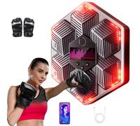 yorraka Machine de Boxe Musicale Adulte - 14 Modes de 16 Vitesse Music Boxing Machine avec Gants de Boxe - Comptage Intelligent et Bluetooth Musicboxing pour Enfants Entraînement à la Maison