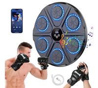 yorraka Music Boxing Machine Adulte - 12 Modes de Vitesse Cible Boxe Mural Musique avec Gants de Boxe - Comptage Intelligent et Bluetooth Musicboxing pour Entraînement à la Maison