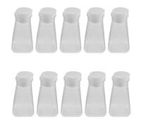 YOSADIER 10 Ensembles Flacon pour Laboratoire de Culture de Drosophiles avec Bouchon, Gradué 100 Ml, Large Ouverture en Pp Stérile pour Expériences Chimiques