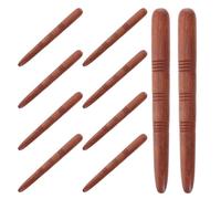 YOSADIER 10 Pièces Bâton de Massage en Bois Ergonomique Portable pour Acupression et Réflexologie, Outil de Bien-domicile Voyage pour Seniors