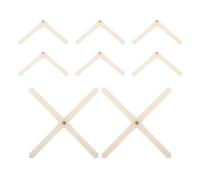YOSADIER 10 Pièces Mini Plastic Pin Hinges for Rc Airplane Wings Control Surface Hinges for Fixed-Wing Model Aircraft Repair and Assembly